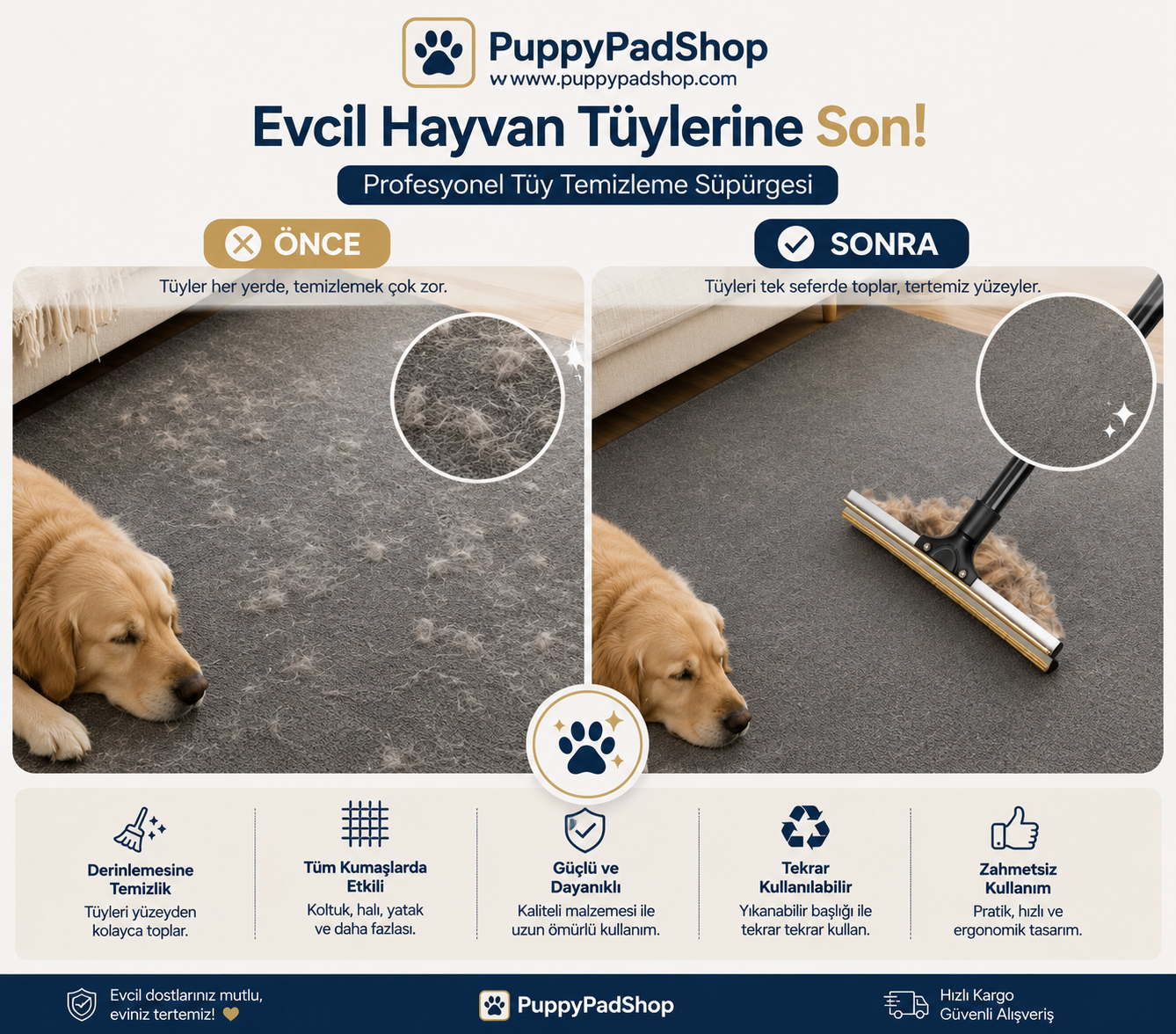 PuppyPadShop FurGlide™  Pro