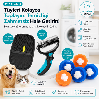 Tüy Toplayıcı/Dolanmış Tüy Açıcı Tarak