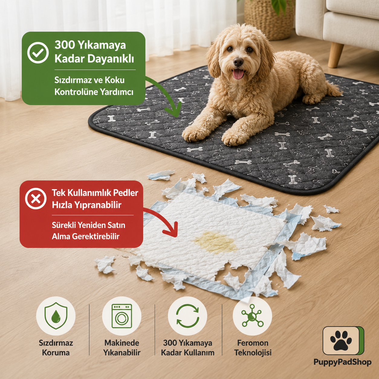 Türkiye'de İlk Feromon Kokulu Yıkanabilir Tuvalet Pedi