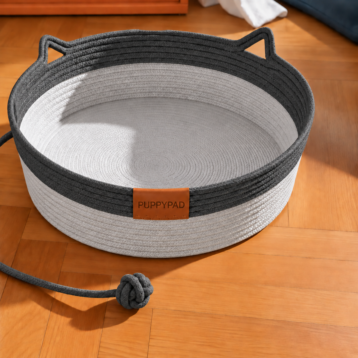 PuppyBed Açık Gri–Antrasit