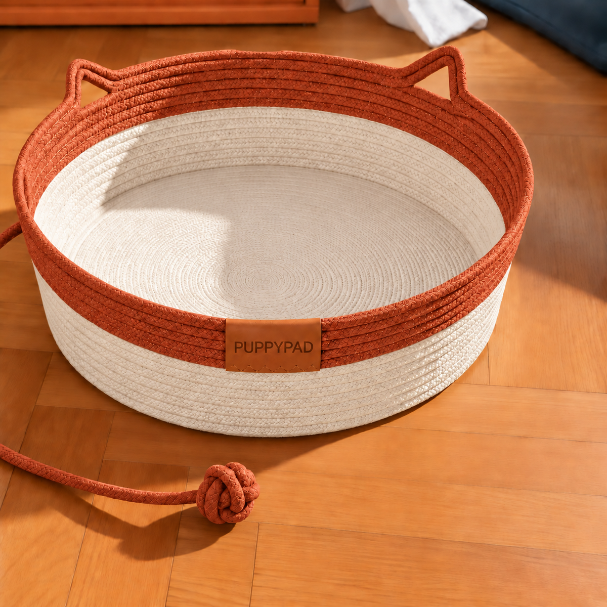 PuppyBed Ekru–Kiremit
